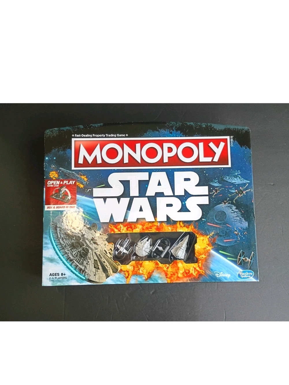 2015 Star Wars Monopoly Disney Edition Open & Play Box Game Board Hasbro CIB